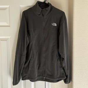 North Face Fleece Full-Zip Jacket Gray Size L